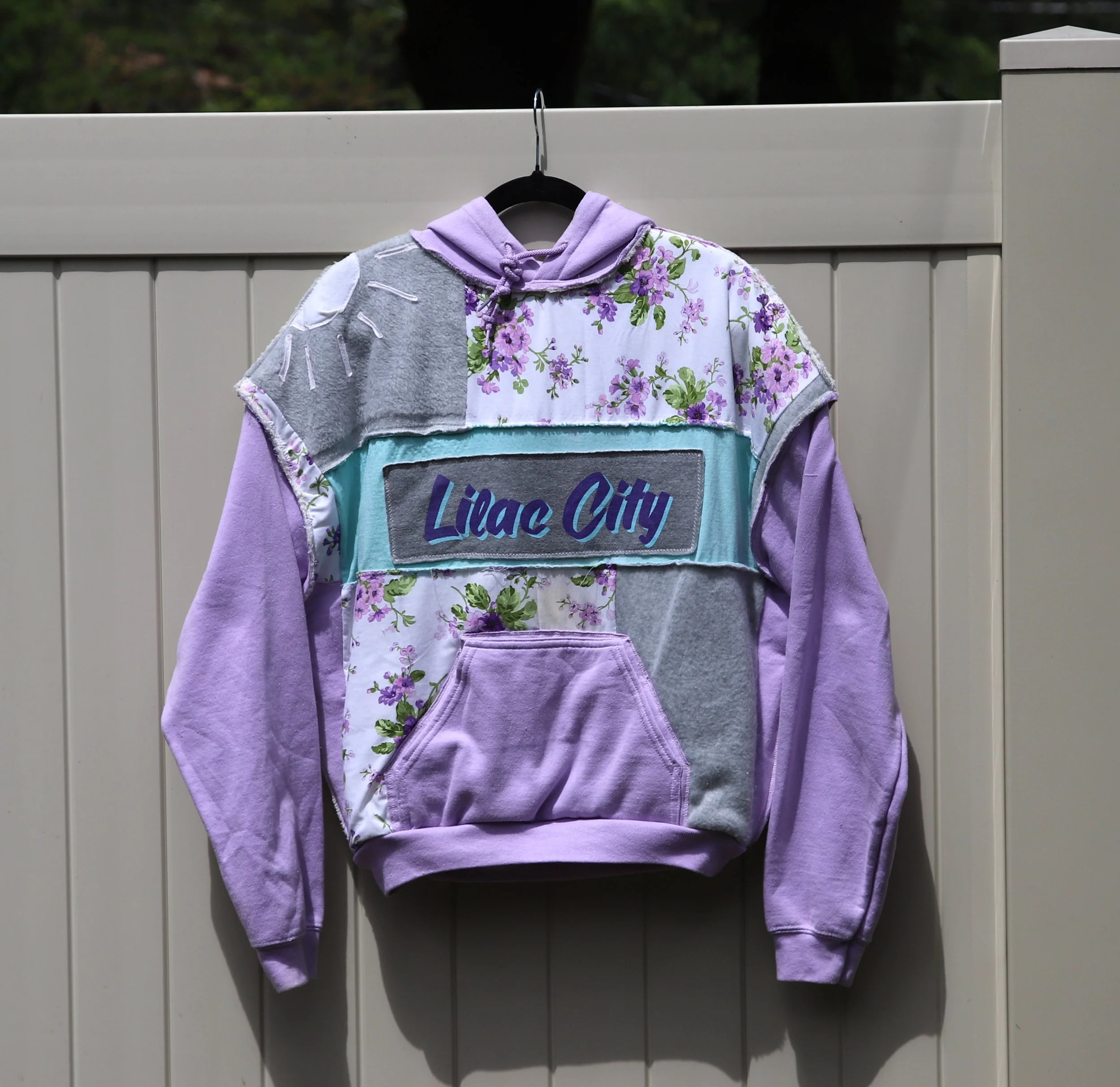 Lilac City Patchwork Hoodie