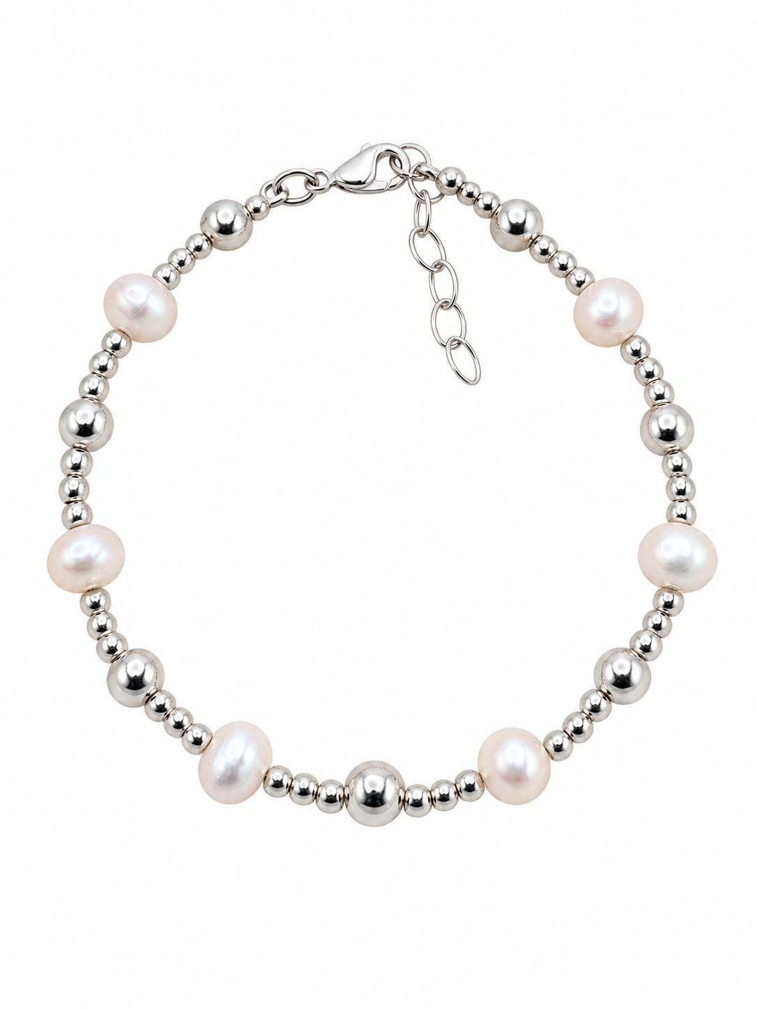 Pearl & Silver Bracelet