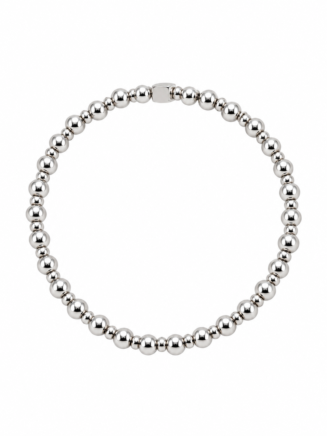 Silver Beaded Bracelet