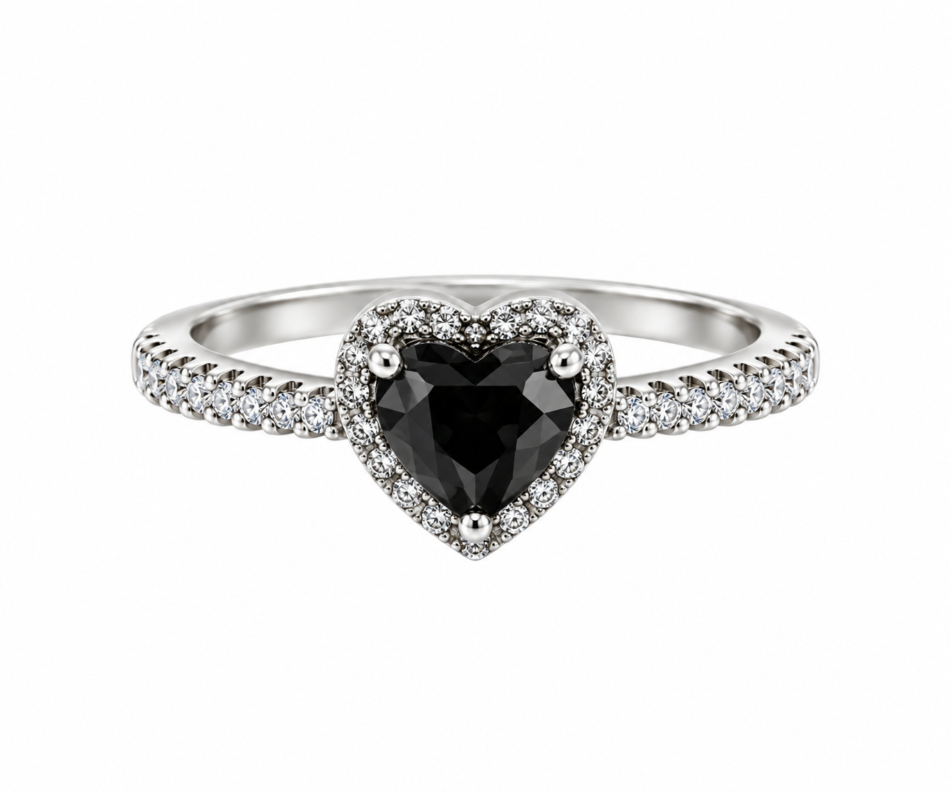 Midnight Heart Ring