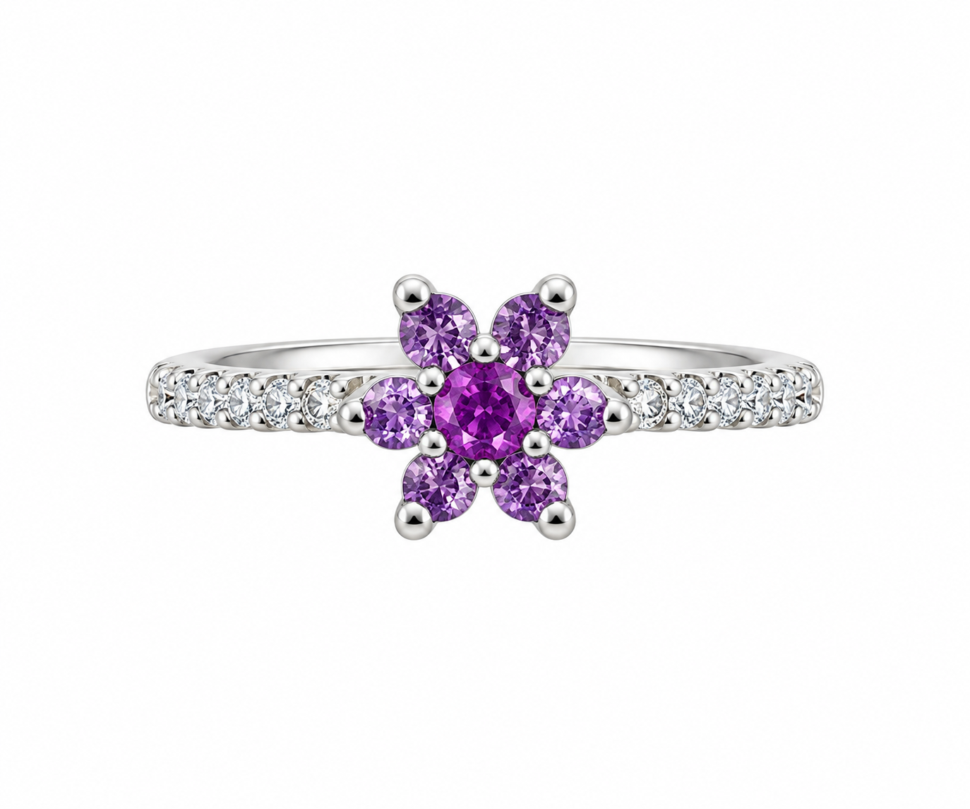 Amethyst Bloom Ring