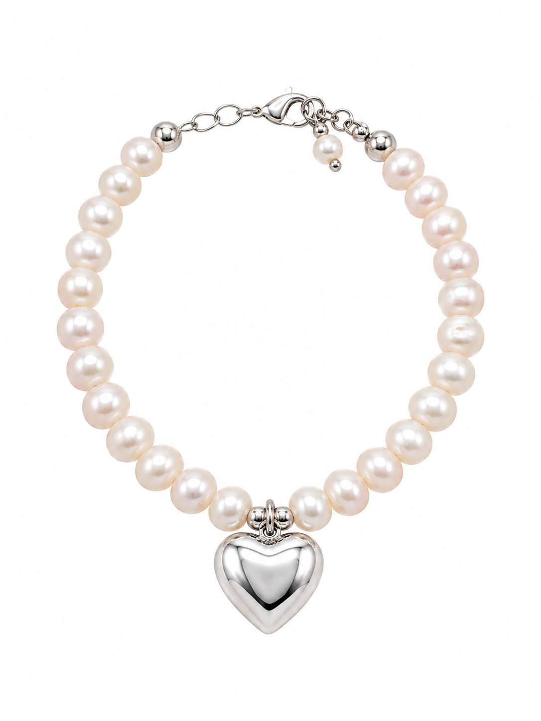 Amour Pearl Heart Bracelet