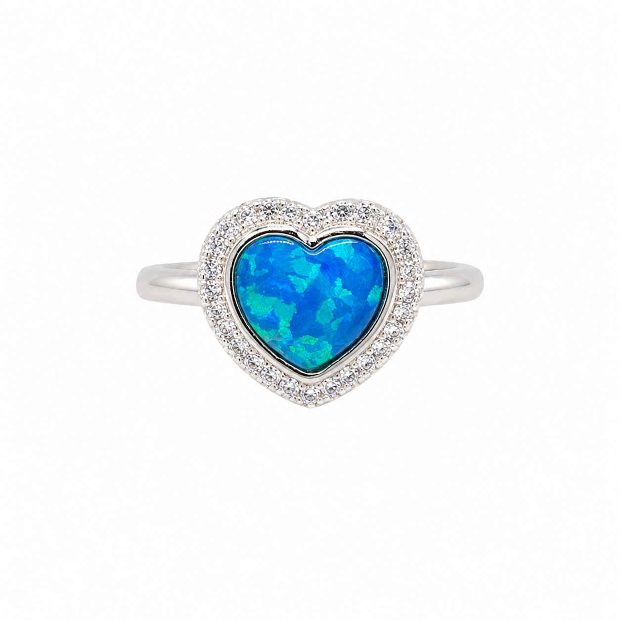 Ocean Heart Opal Ring