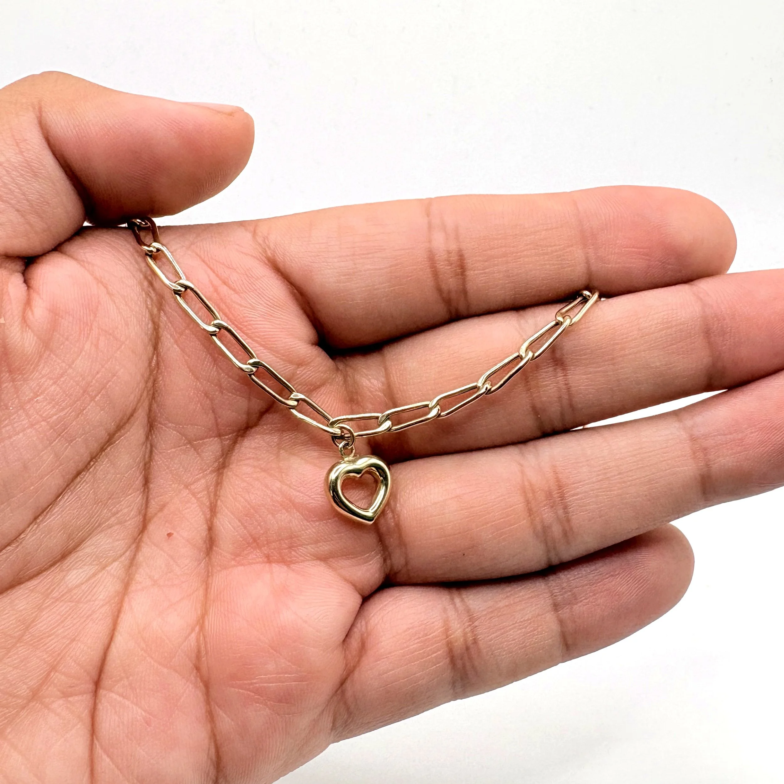 Gold-Toned Heart Bracelet