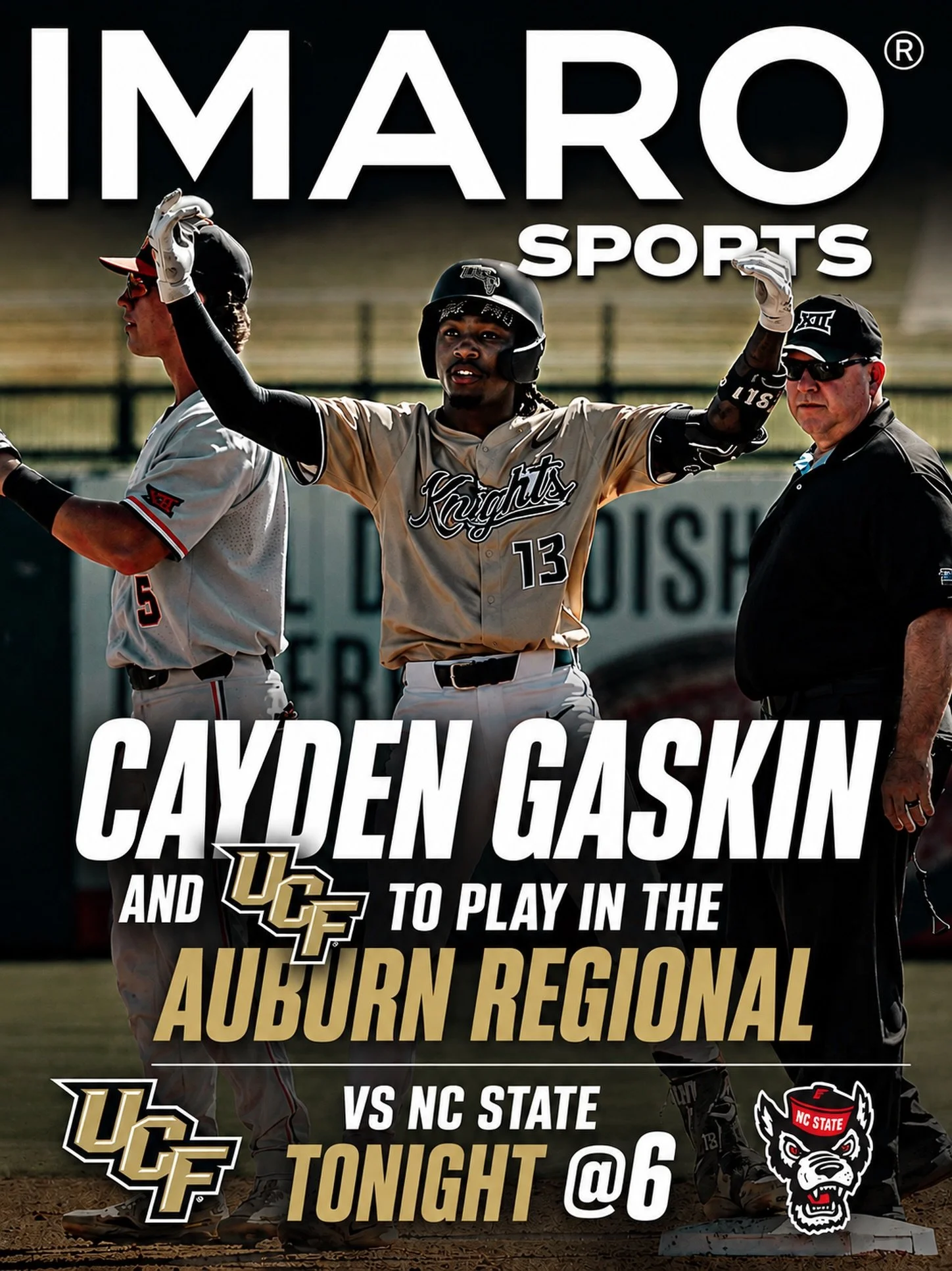 CAYDEN GASKIN AND UCF ARE HEADED TO THE AUBURN REGIONAL. ⚔️

Speed. Energy. Impact.

Cayden Gaskin has been a spark for the Knights all season, and now the stage gets even bigger. UCF opens Regional play against NC State with a chance to make a state