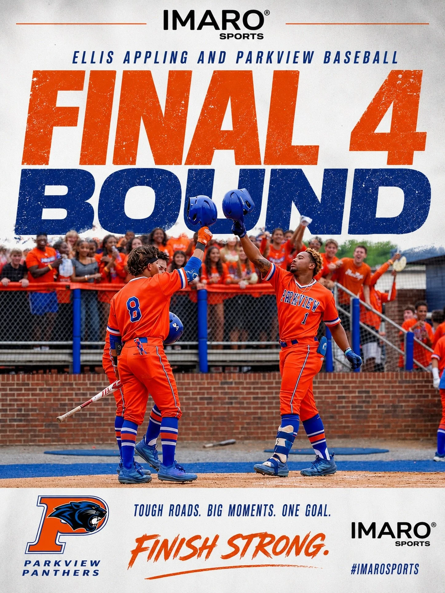 Ellis Appling and the Parkview Panthers are FINAL 4 BOUND.

After battling through one of the toughest roads in Georgia high school baseball, Parkview keeps the run alive with energy, toughness, and belief. Ellis Appling continues to be a steady pres
