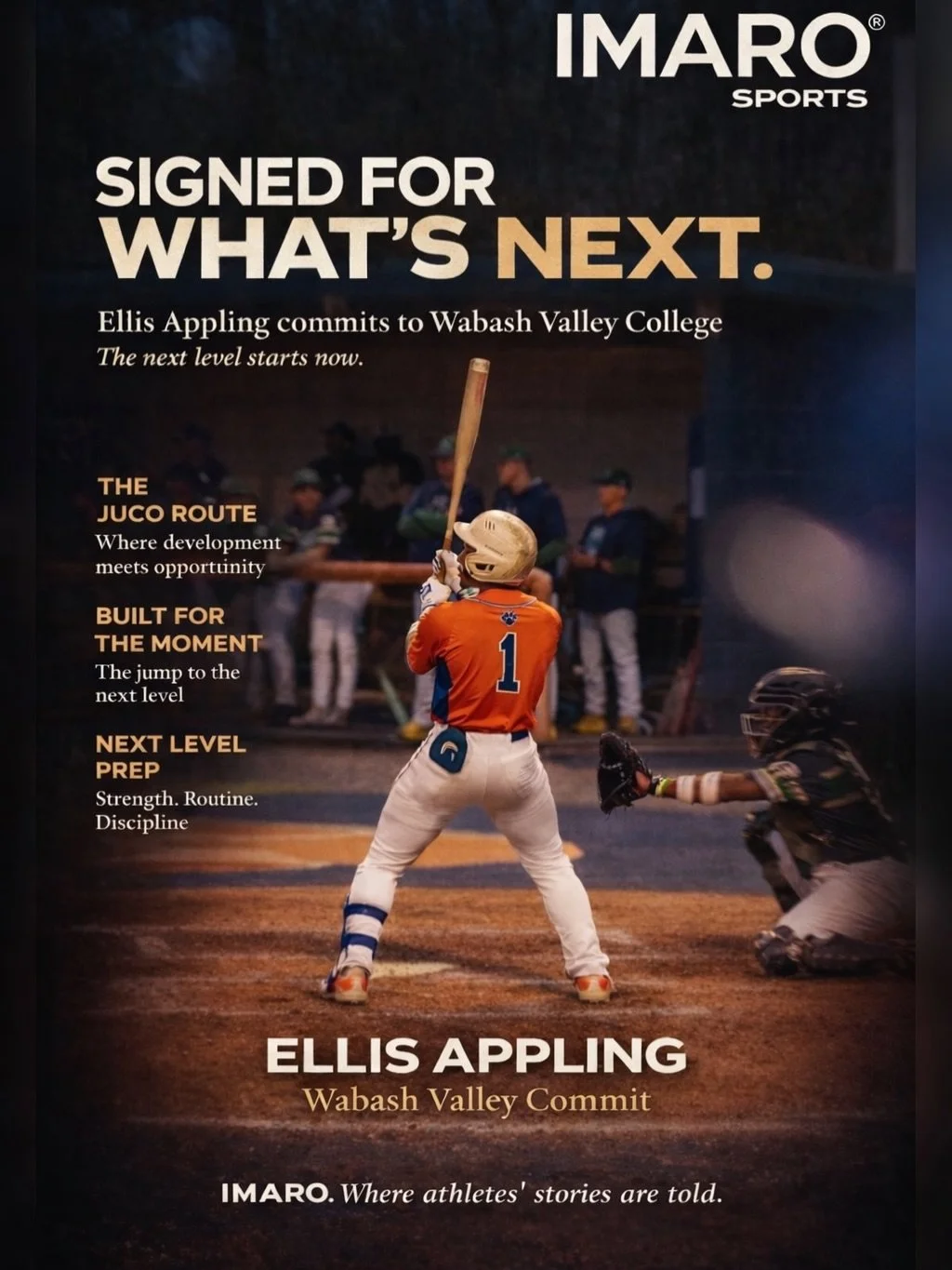 Congratulations to Ellis Appling on officially signing his letter of intent to Wabash Valley College. The work spoke, the opportunity followed. This is what it looks like when preparation meets purpose. The next level starts now‼️ #IMARO #IMAROSports