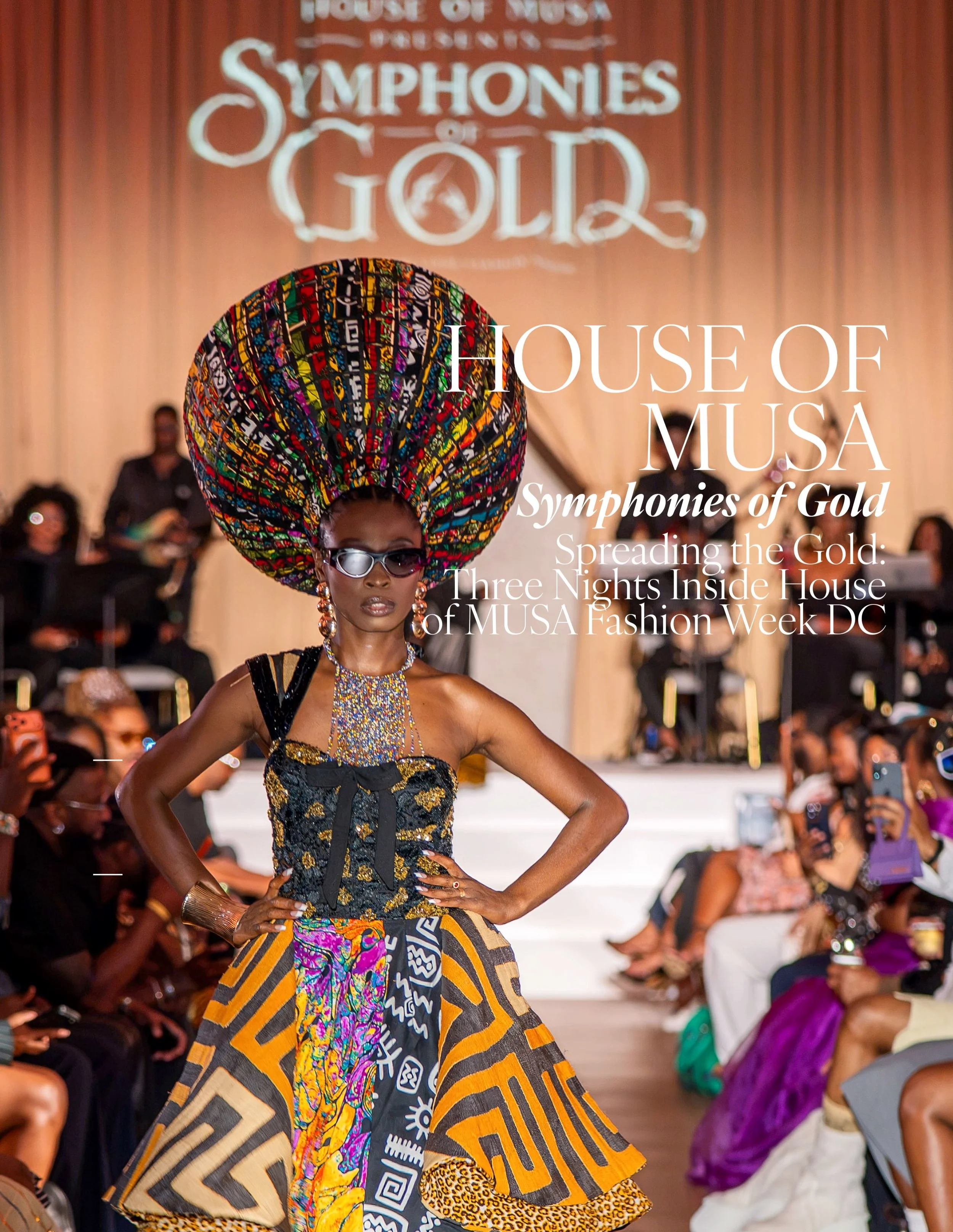 Photos by @skyywonders

Three nights. One gold thread. House of Musa Fashion Week took over DC, from the Black Vendor Marketplace and runway debut at Urban Canvas, to the panel and live art at the Style Symposium, to a full orchestra sharing the stag