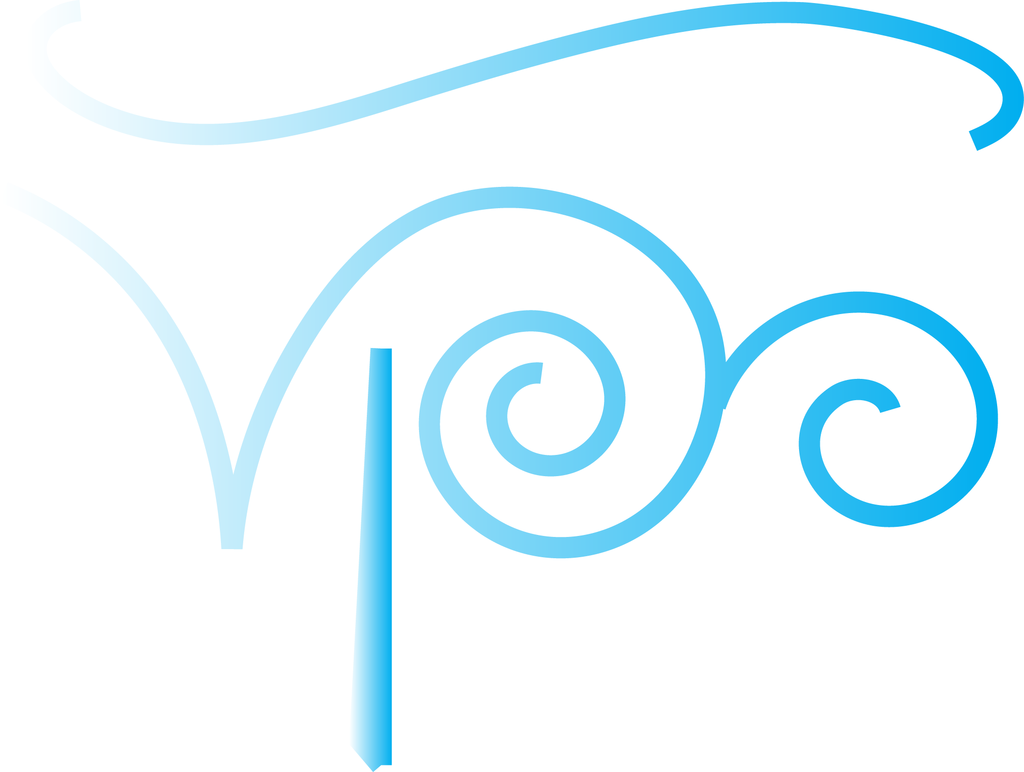 Partial view of the YouTube logo with a blue color scheme and white text.