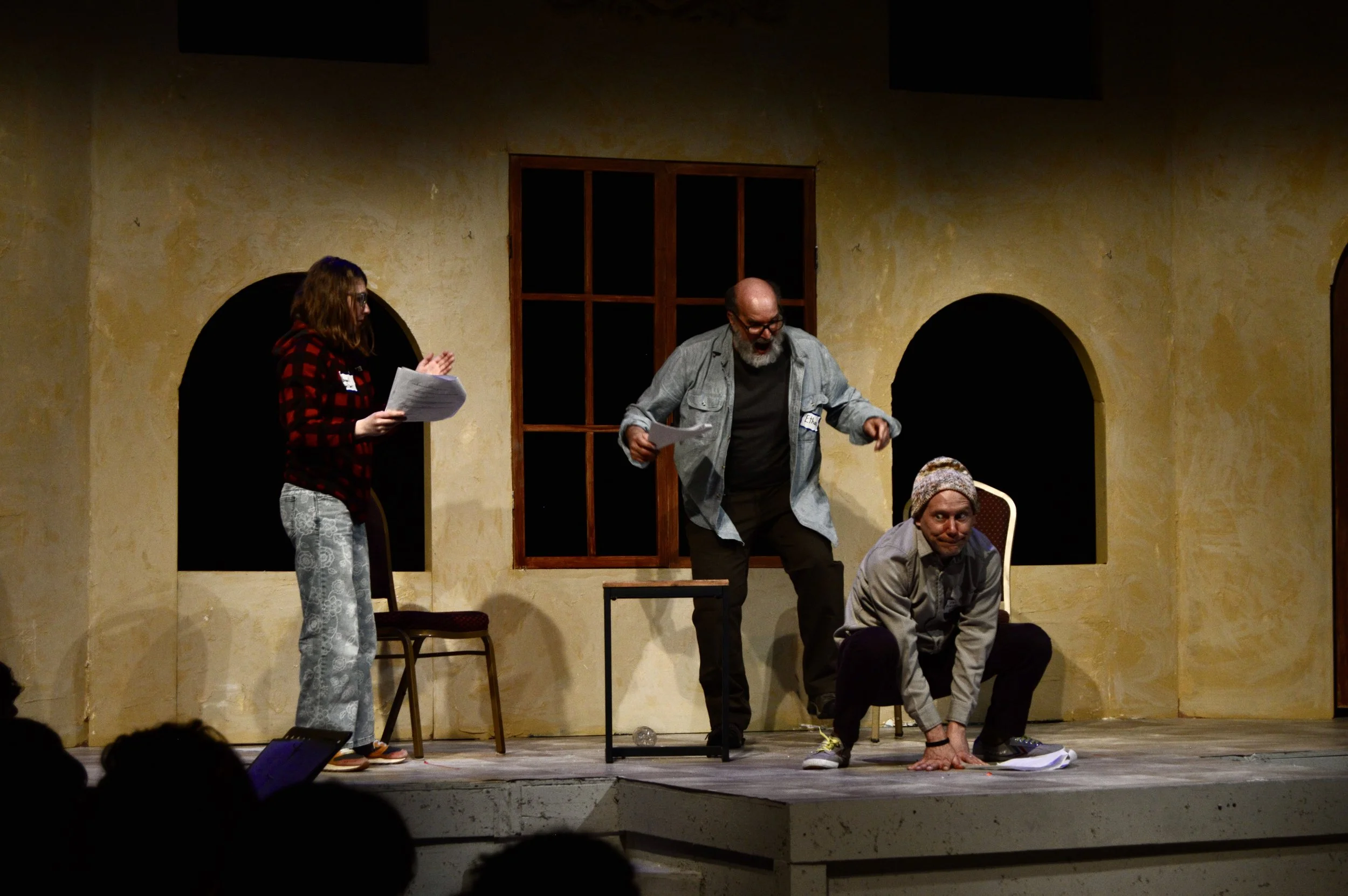 a performance of a play during the Vermont Young Playwrights Festival 2026