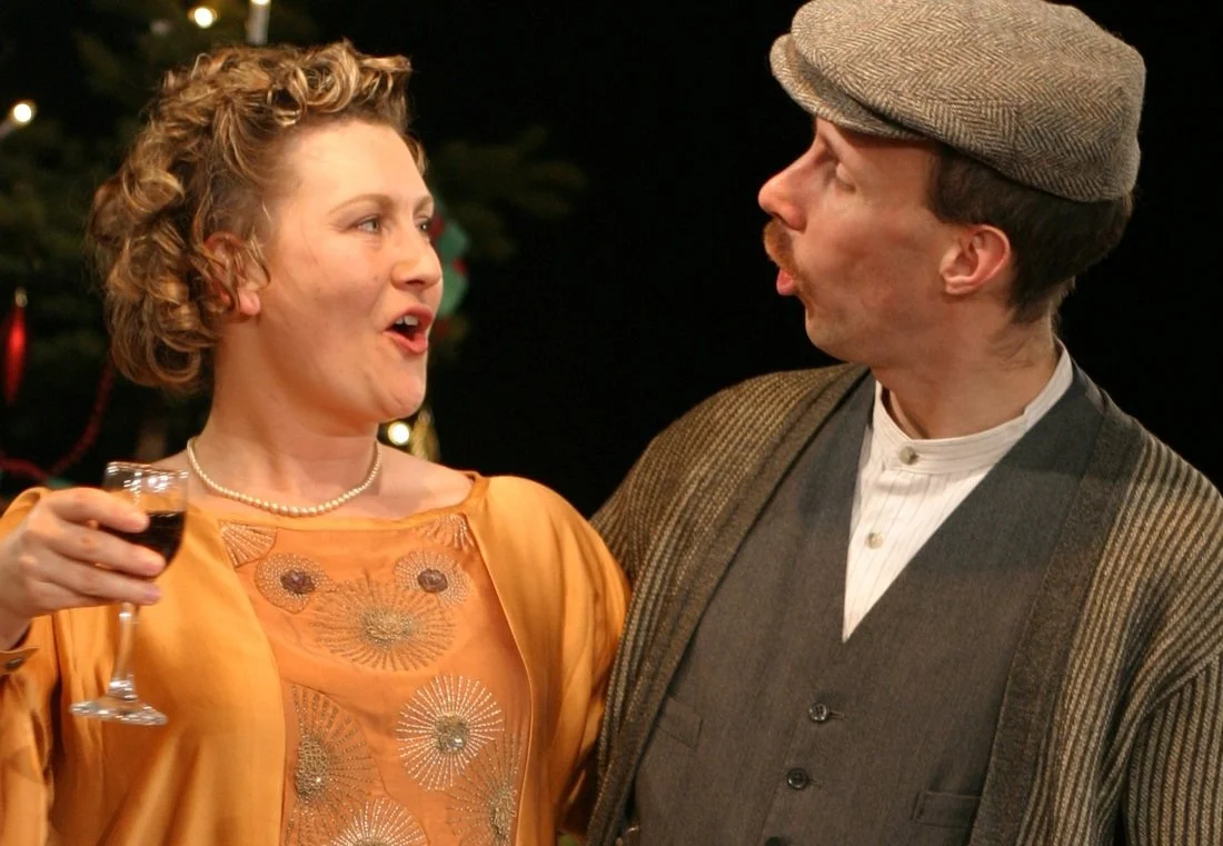 image of actors in Dylan Thomas’ A Child’s Christmas in Wales