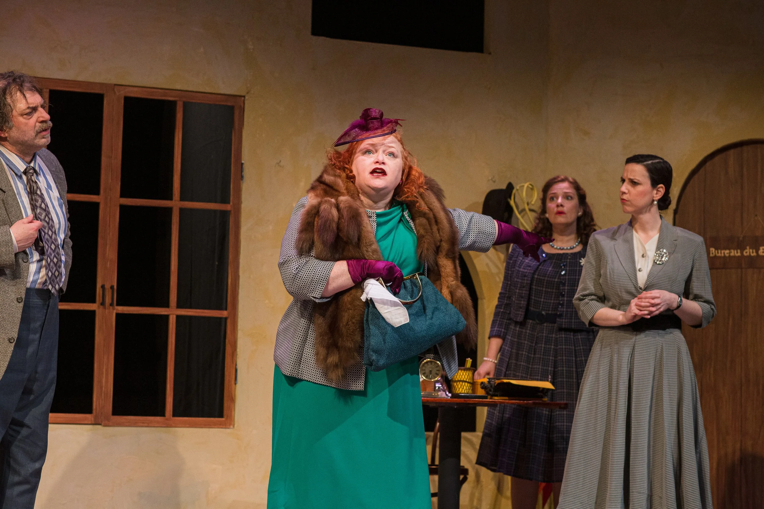 Laura Roald in Vermont Stage’s production of “Rhinoceros.”