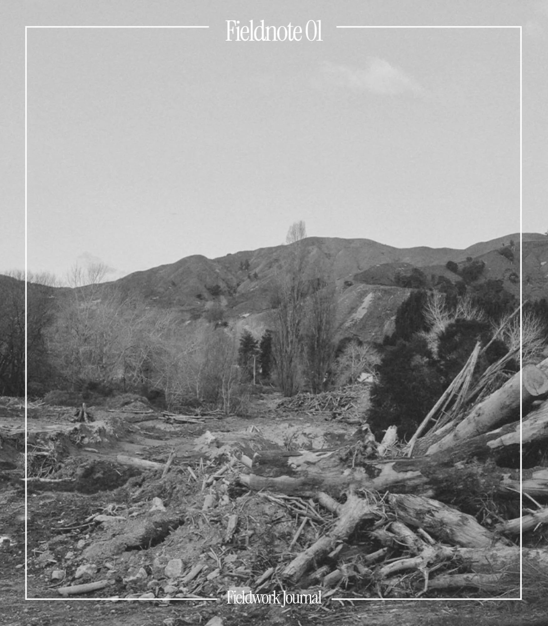 Field Note 01 | After the Storm
A retrospective on the impact of Cyclone Gabrielle, centred in Tairāwhiti. 

Now live and readable at fieldworkjournal.com