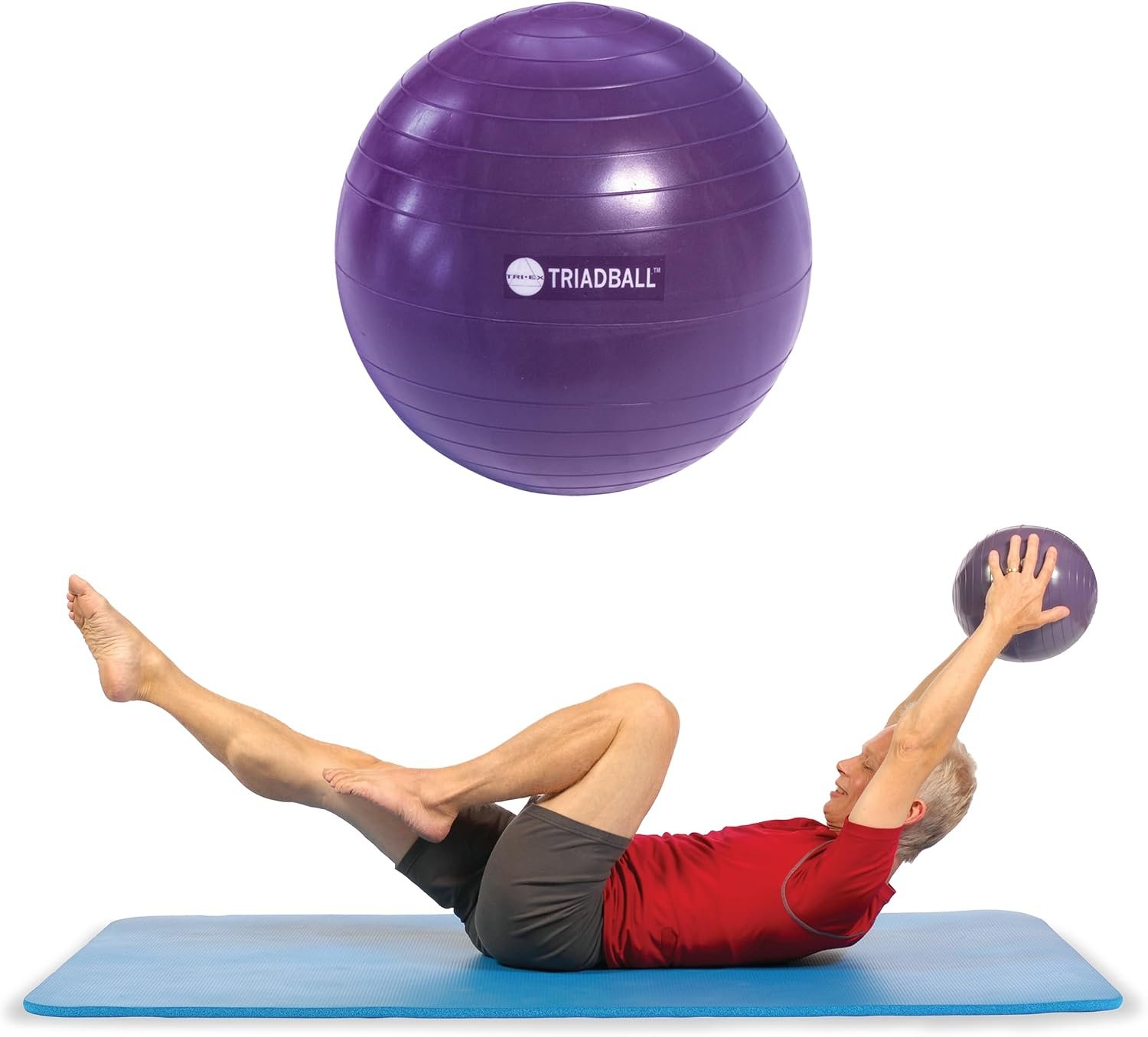 Triad Ball used during Mat Pilates at TruForm Pilates Scottsdale