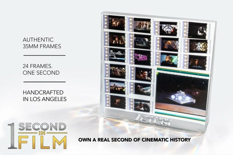 Launching 1secondinfilm.com today at a one time launch price of $125 shipped. Own 1 second in cinematic history.