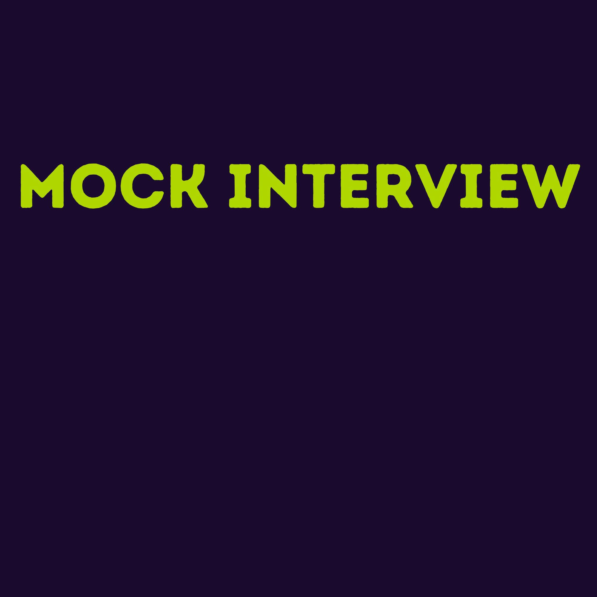 Mock Interview Session for Medical Residency