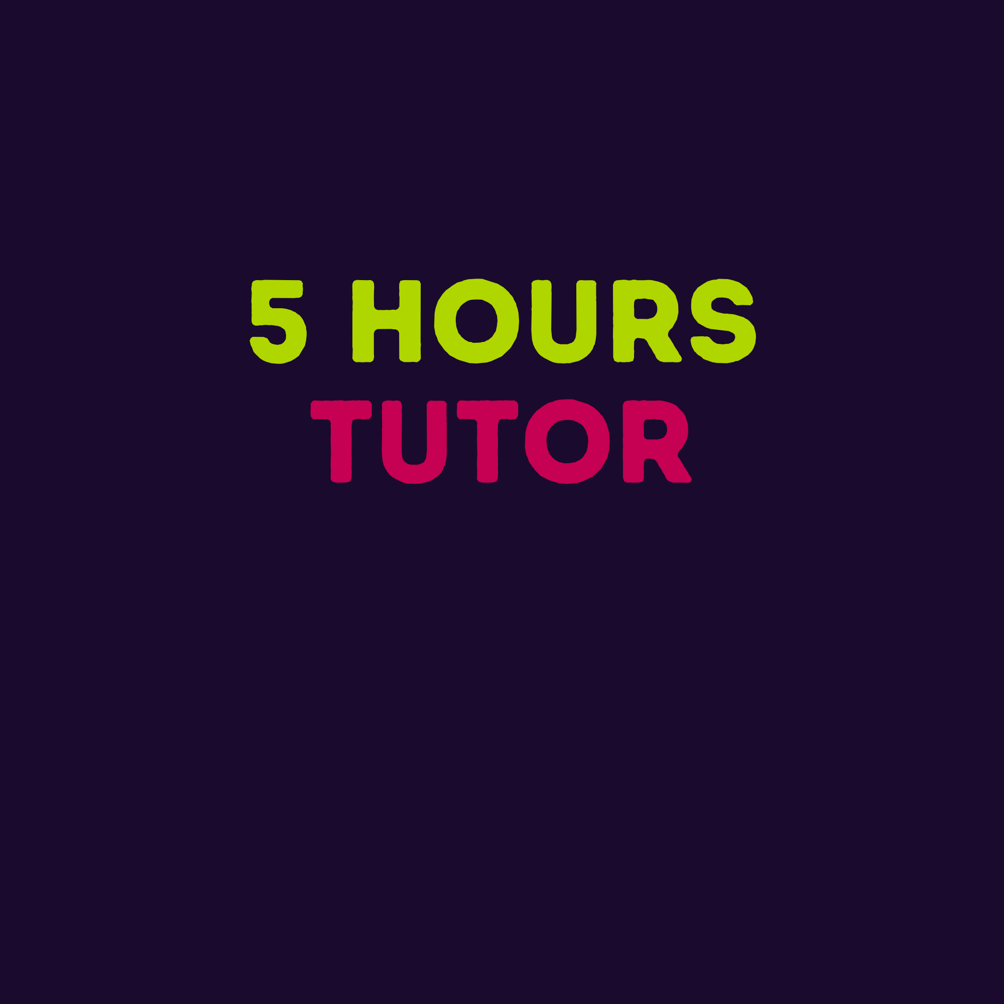 5-Hour Personalized Tutoring Package