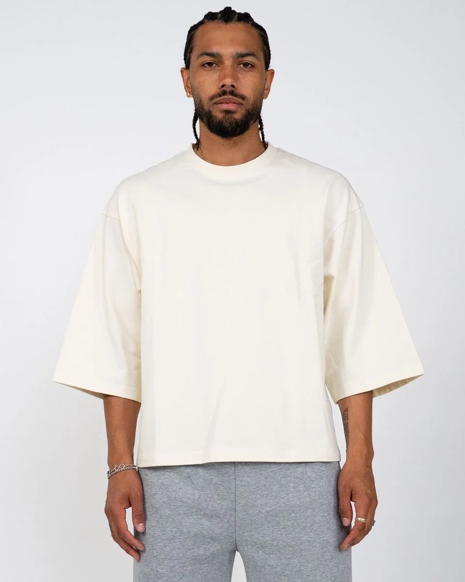 CROP BOX QUARTER SLEEVE CREAM.jpg