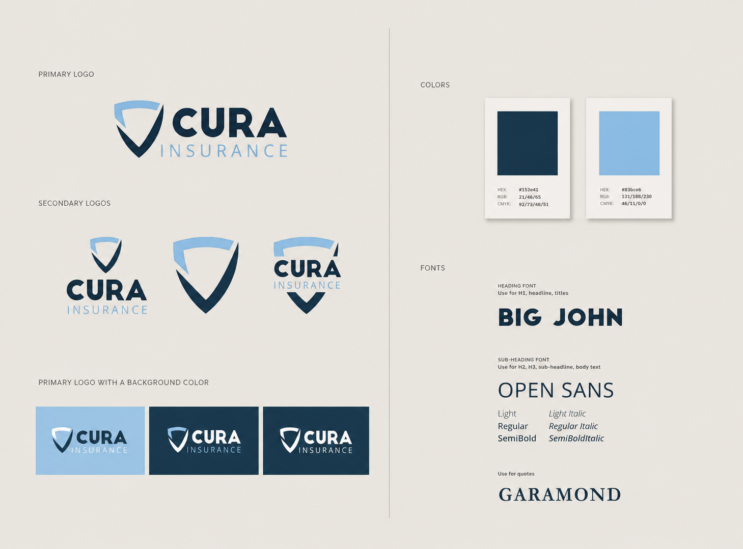 Cura Insurance — Brand Identity & Website Redesign