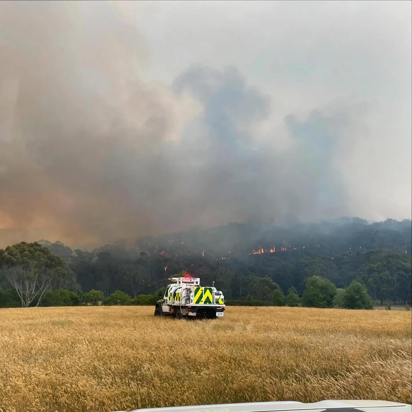 A combination of the Creswick - Melbourne Rd &amp; Bullengarook - Coffeys Rd fires from this week. #ffmv #cfavic #bullengarook #creswick #dozer #komatsu #firecrw