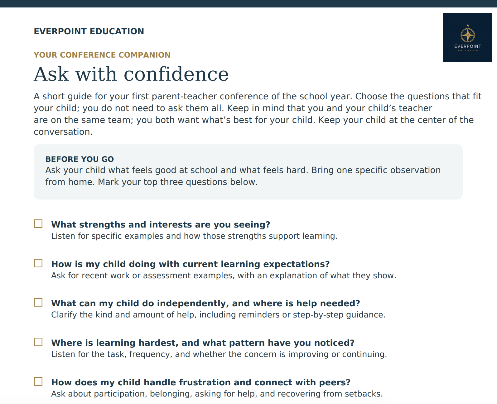 Parent-Teacher Conference Guide