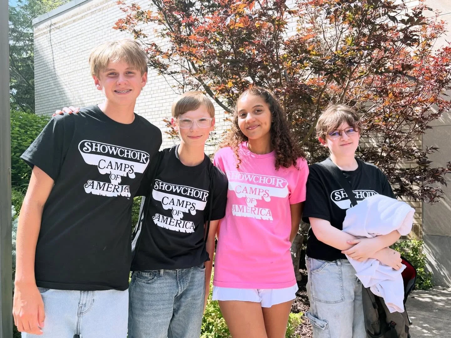 We are so proud of Breken, Joel, Karmen, and Alex! They all attended Showchoir Camps of America this week at Augustana College in Illinois. Today was the final performance, and they all did a wonderful job. Go Bronchos!!! ❤️🖤