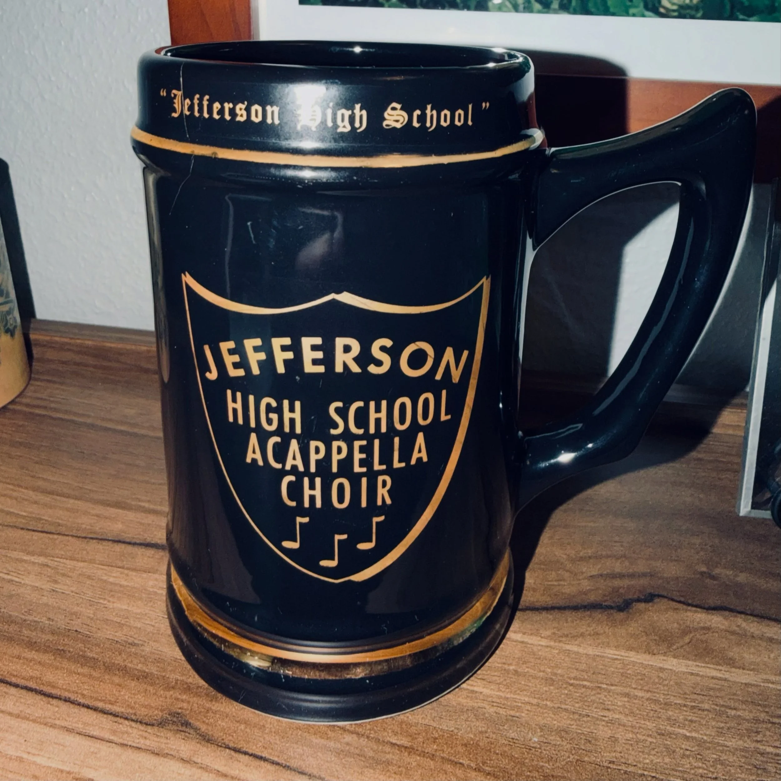 Look what one of our choir dads found at a thrift store! Anyone recognize this from their choir days at Jeff? What a fun reminder of the incredible legacy of choral excellence at Lafayette Jeff&mdash;over a century of music-making and youth developme