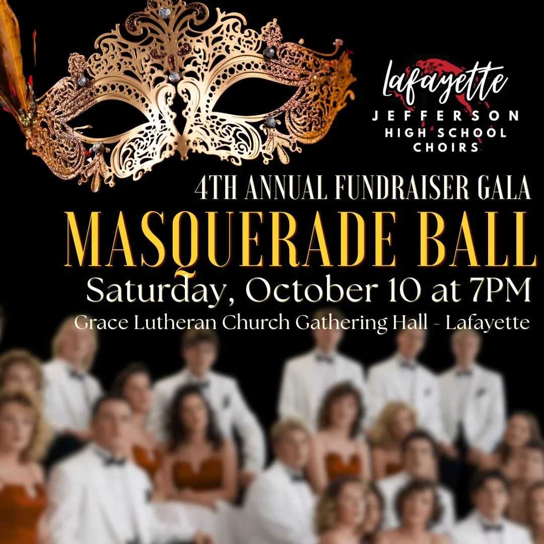 &ldquo;The time is now. The day is here!!!&rdquo;

Masquerade Ball table sponsorships and individual tickets are available online NOW! Join our Choir Boosters, alumni, friends, and our Guests of Honor and Alumni Soloists Scott Beck &lsquo;88, Travis 