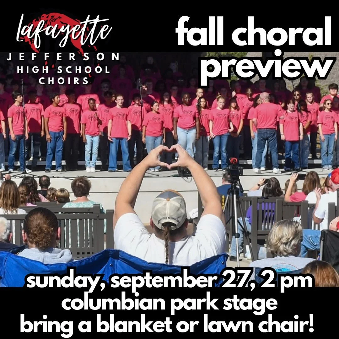 Join us on Sunday for a preview of things to come this year from Accents, Bass Chorus, A Cappella, Expressions, First Edition, and Varsity Singers. What could be better than a free concert in the park on a beautiful Sunday afternoon? See you there!
#