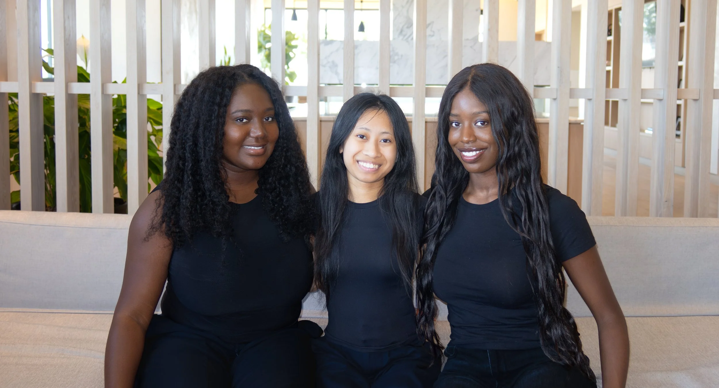 Picture of Co-Founders: Faith, Quenzy, and Iyanu (from left to right)