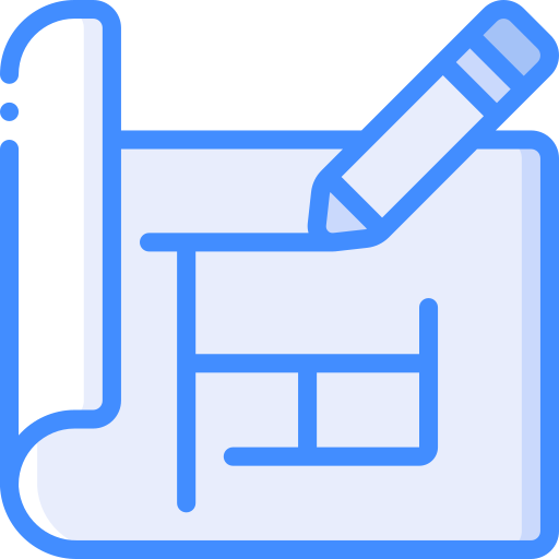 Icône représentant un stylo écrivant sur une feuille ou un document.