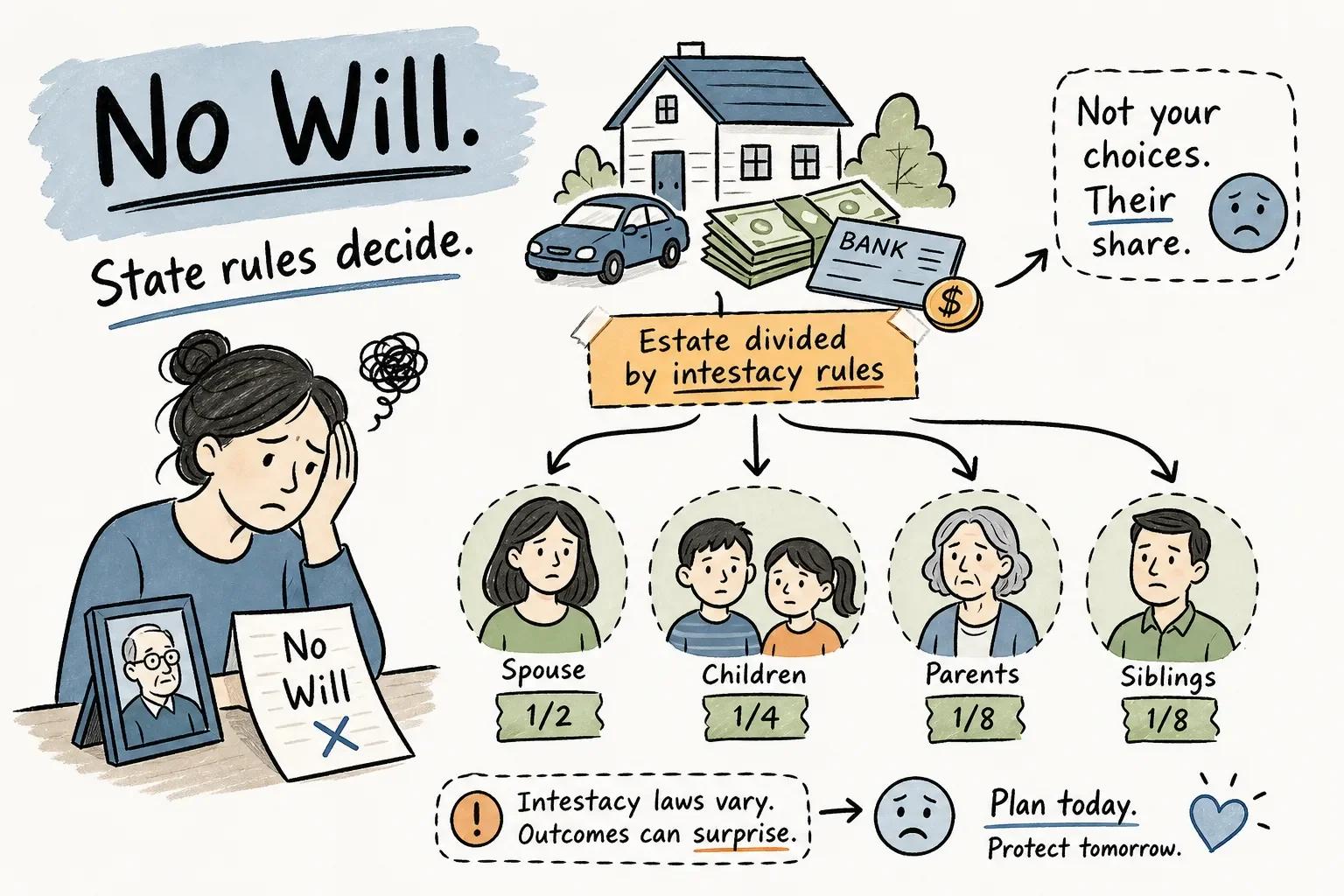 No will in WA: how intestacy rules divide your estate