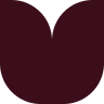 Solid dark maroon heart shape.