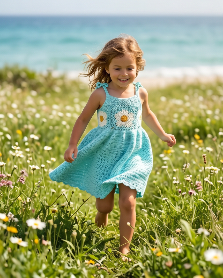 Keiki Field of Daisies Sundress