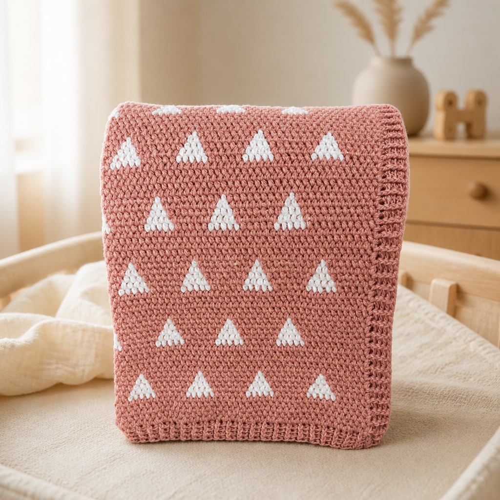 Mountain Peaks Baby Blanket