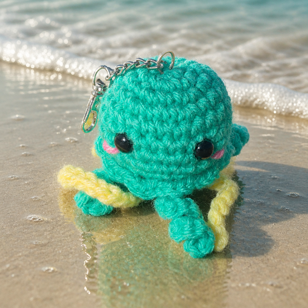 Jules the Jellyfish Keychain