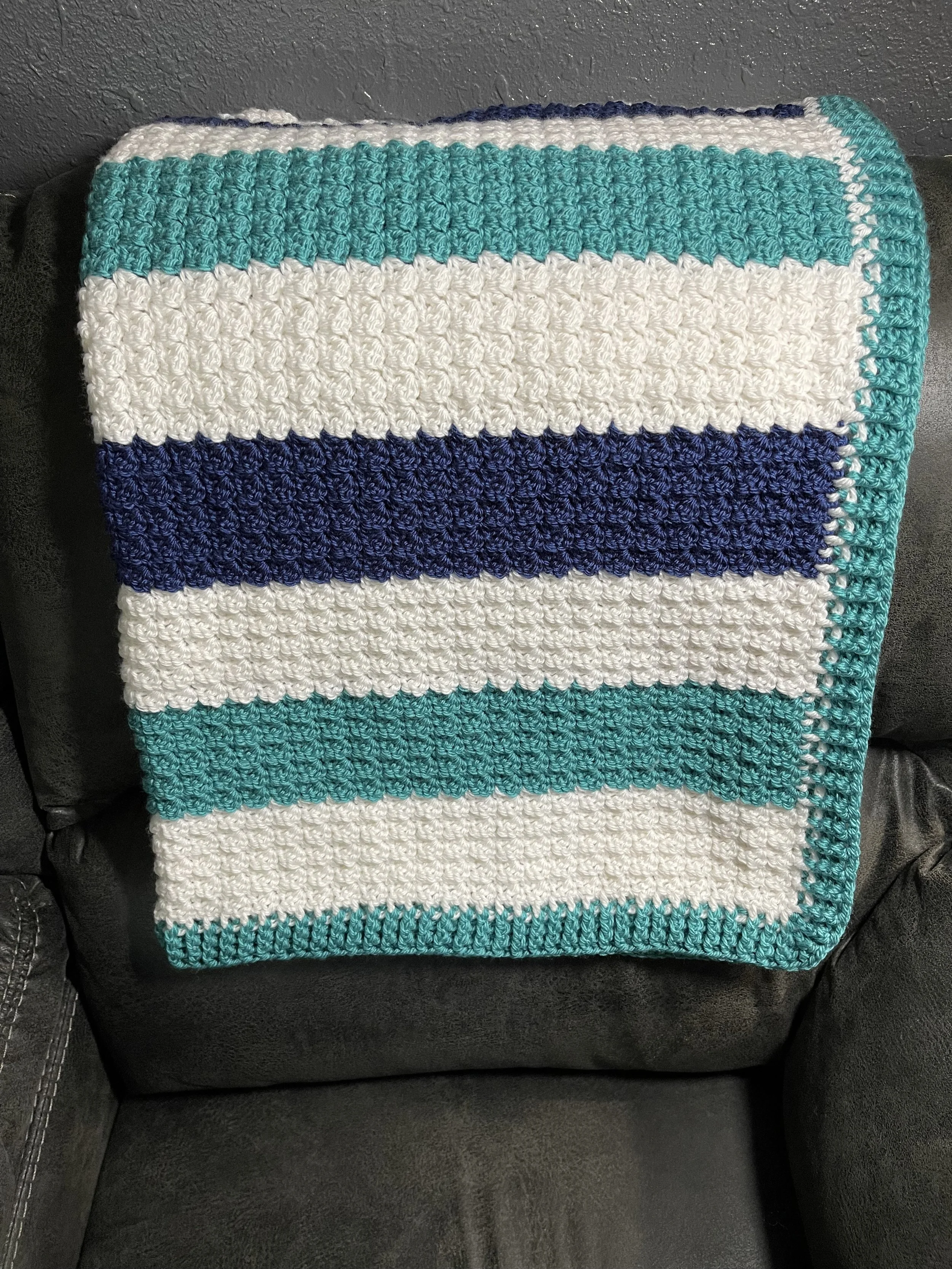 Nautical Crochet Baby Blanket