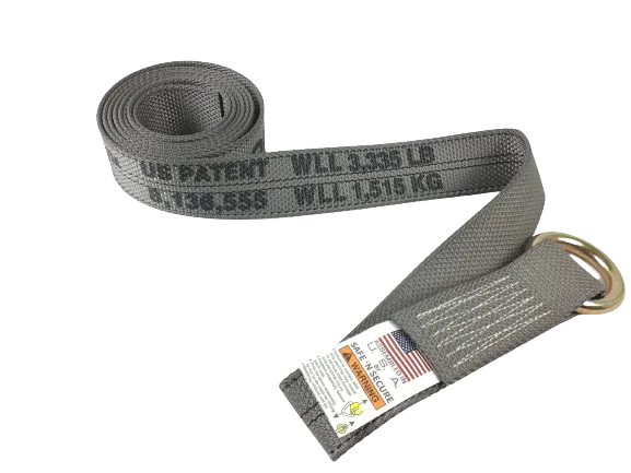 2" x 8' Lasso Tire Tie Down Strap with O-Ring-Diamond Weave