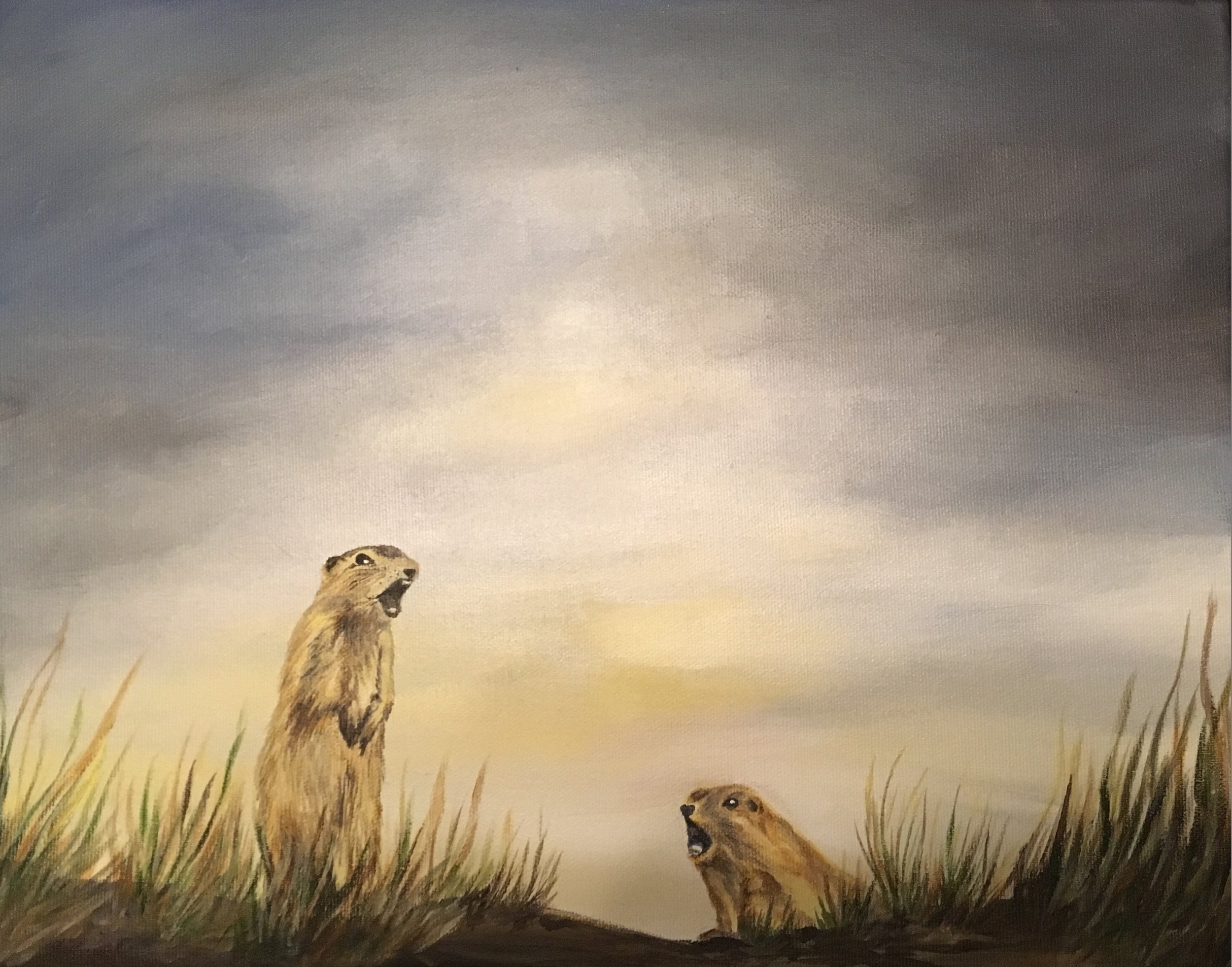 Katie's Gophers | Acrylic on Canvas | 16"x 20"
