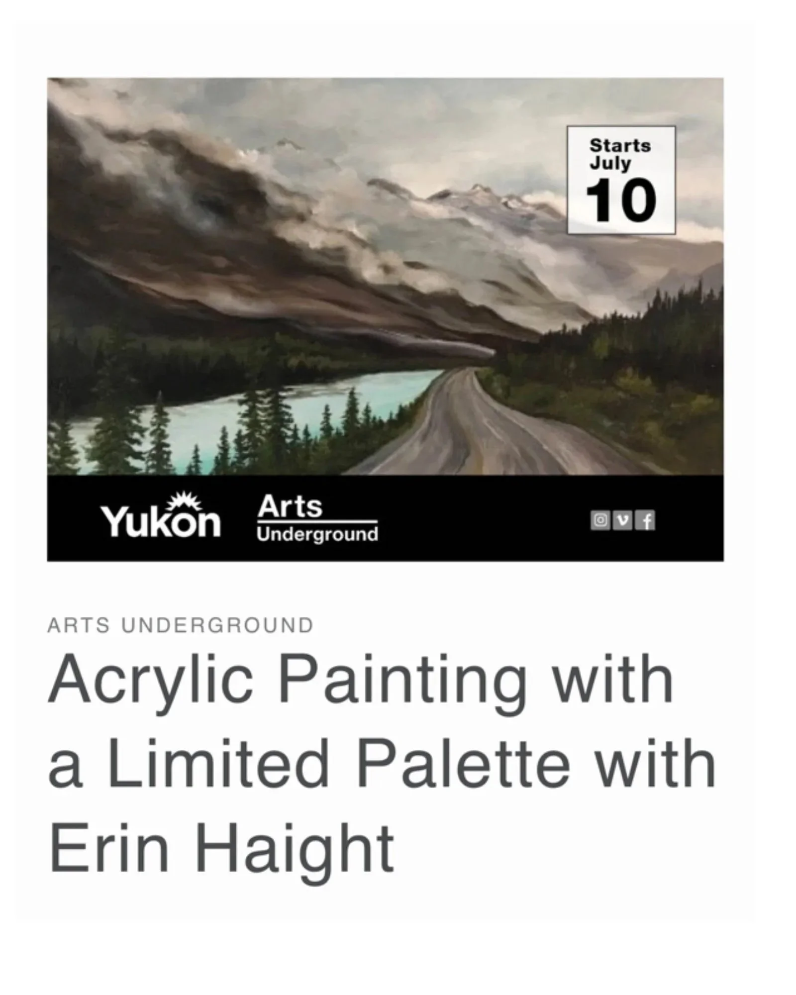Arts Underground  Acrylic Artist Workshop