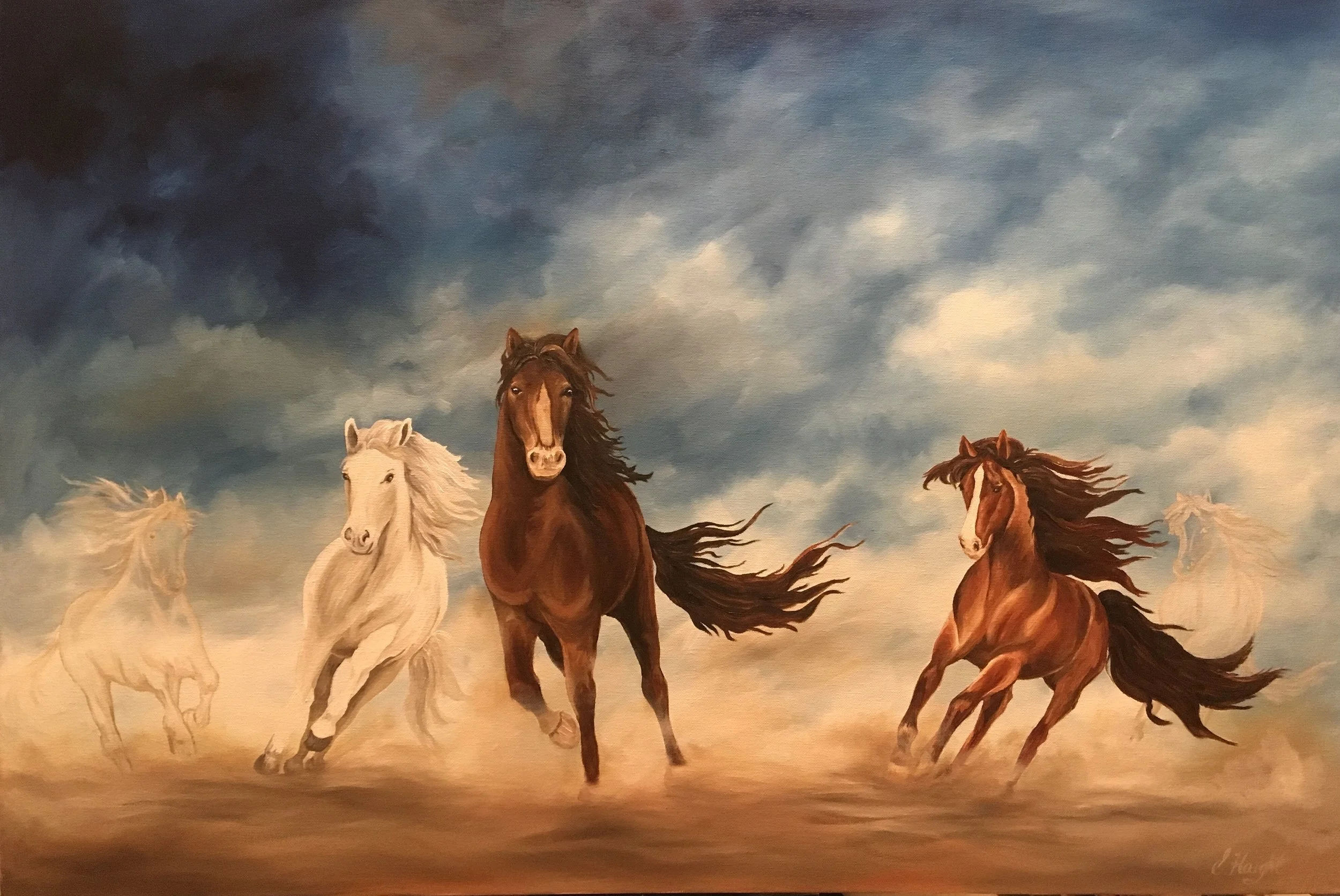 Chargers | Acrylic on Canvas | 36"x47"