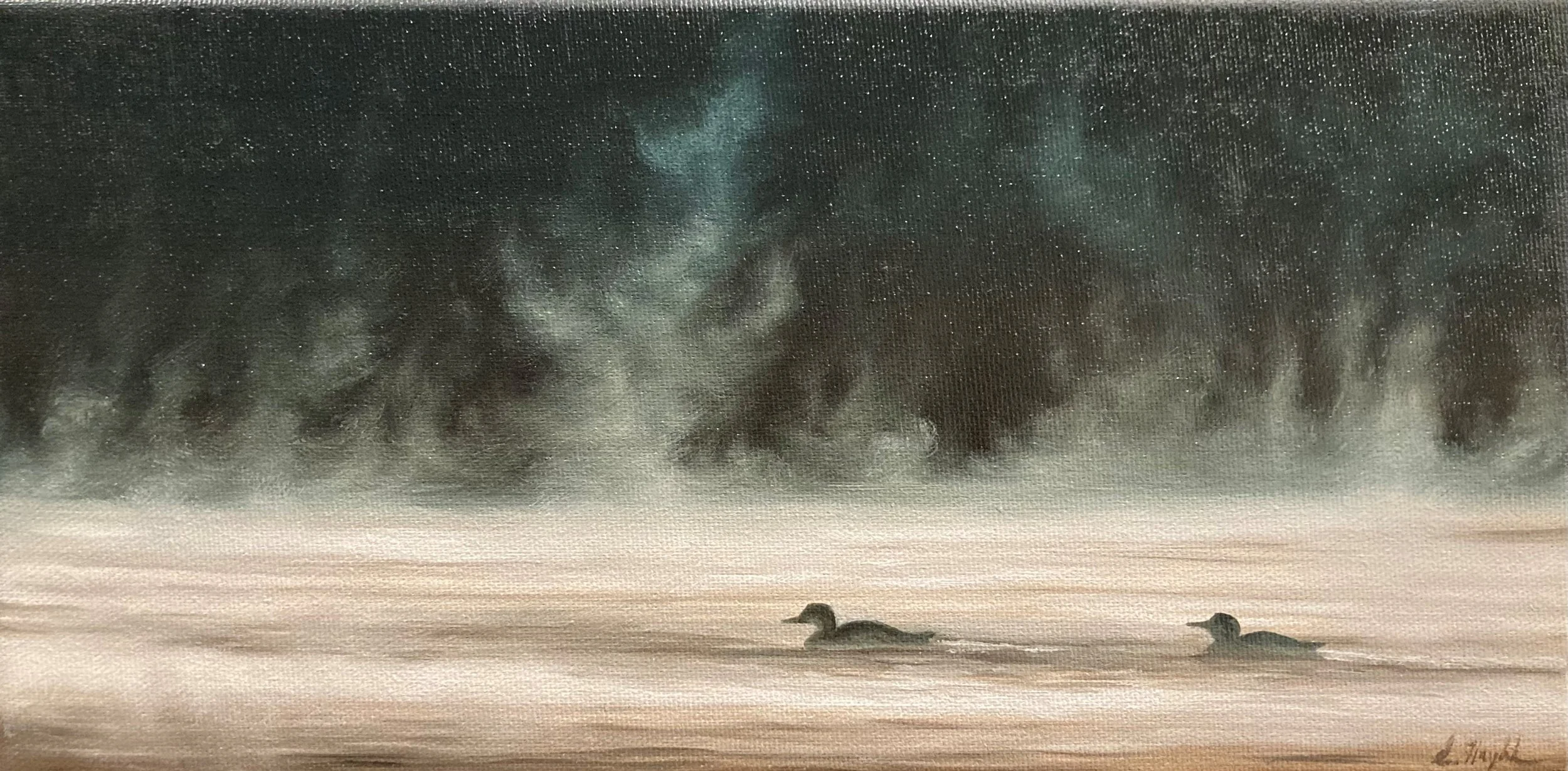 Morning Swim | Acrylic on Canvas | 6"x 12"
Photo Credit- Michael Diakuw