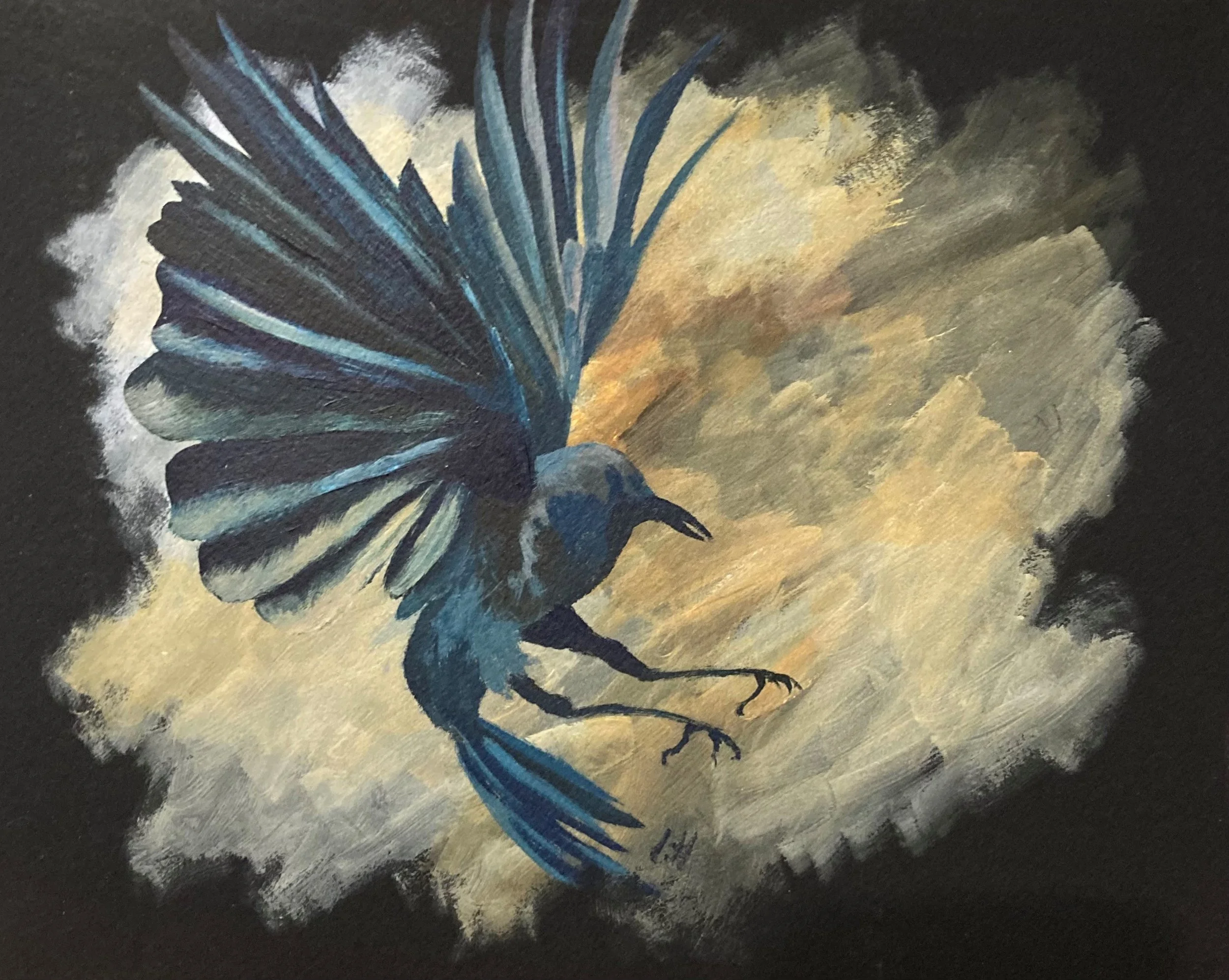 In Flight | Acrylic on Canvas 8"x 11"