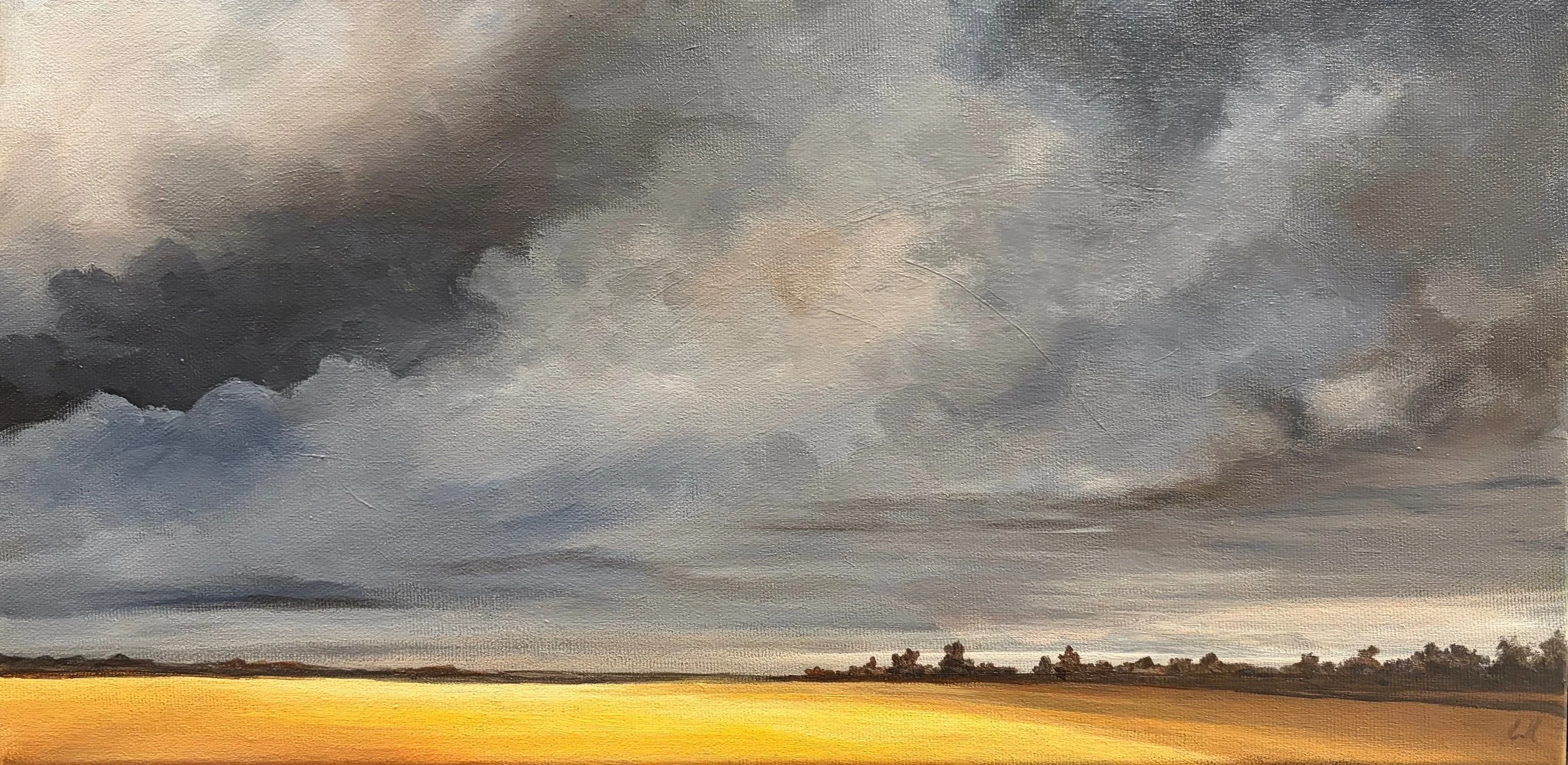 Casting Shadows | Acrylic on Canvas | 8"x 16"