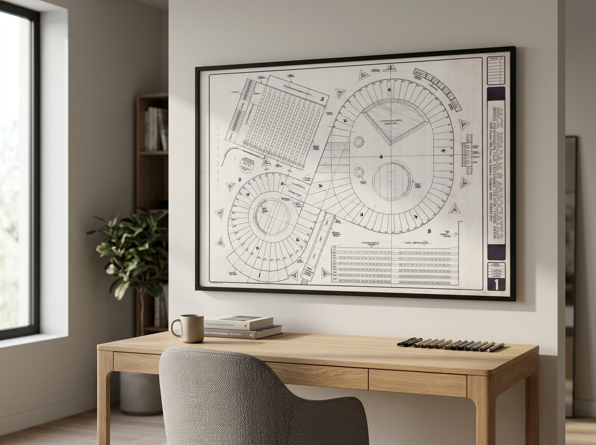 Blueprints for Indoor Racetrack and Pool (1989)