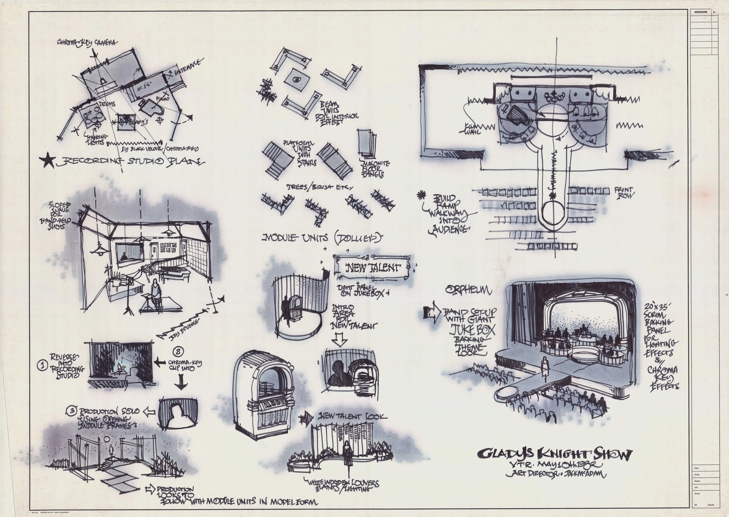 Gladys Knight Show Illustrations 1982