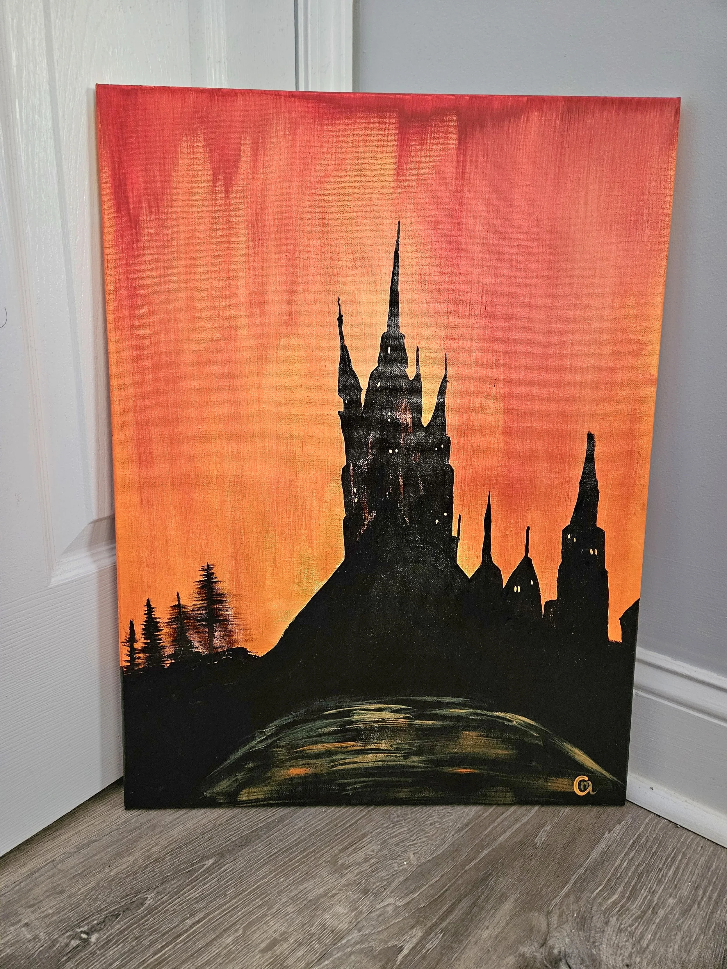 House on the Hill - Original Canvas