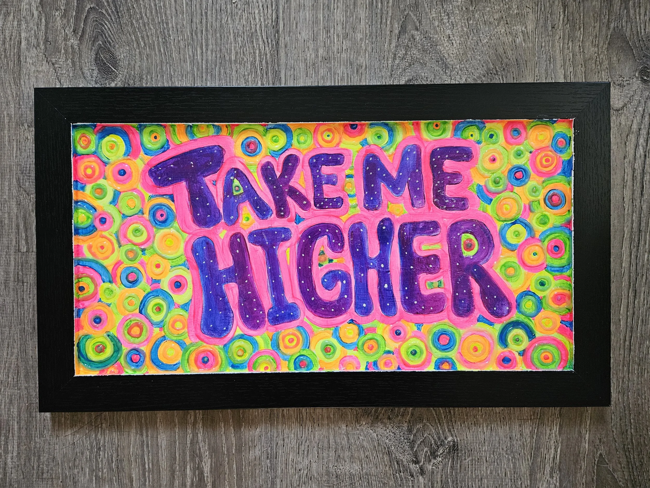 'Take Me Higher' Glow-in-the-Dark Painting