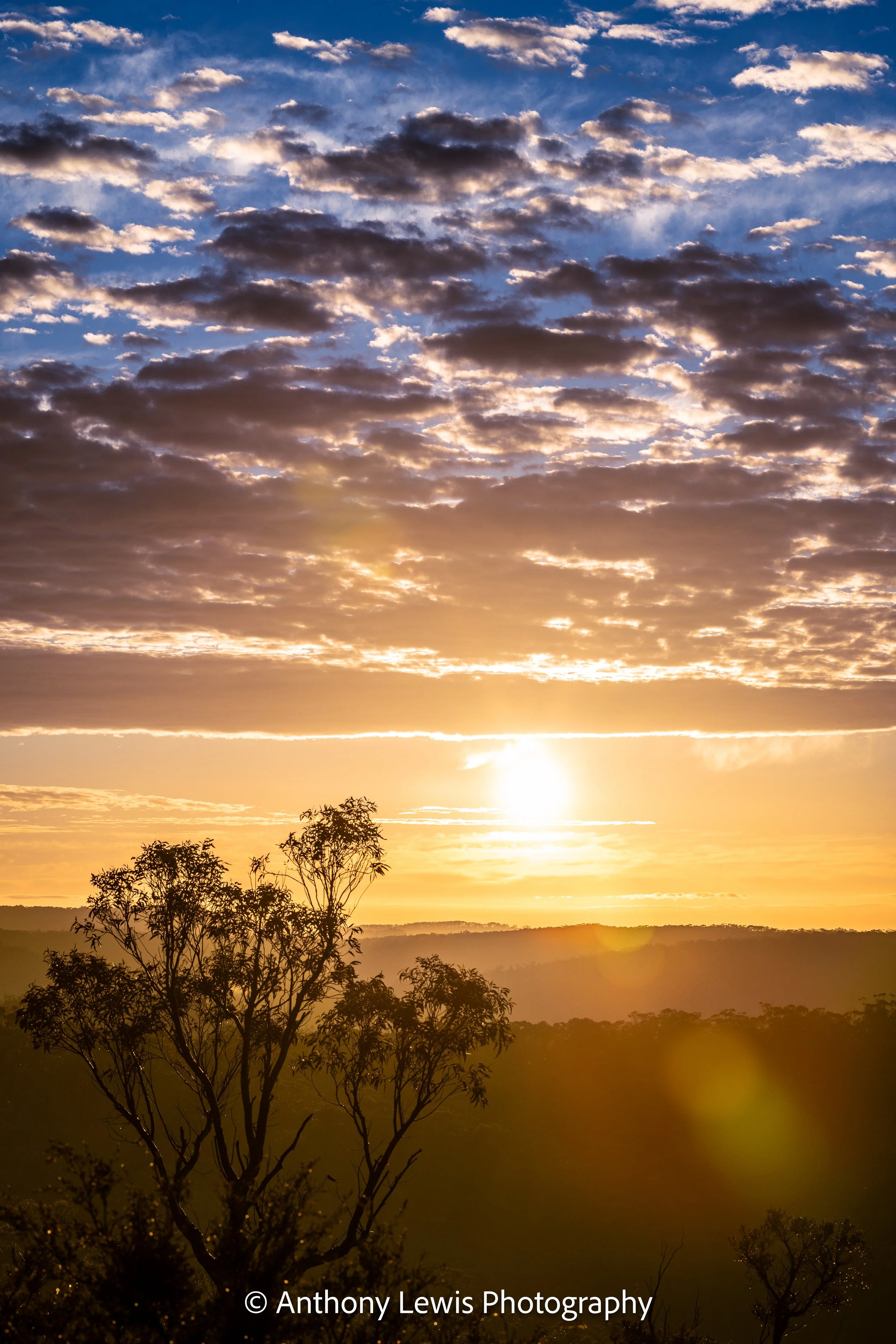 Sunrise, near Victoria Falls, Blue Mountains