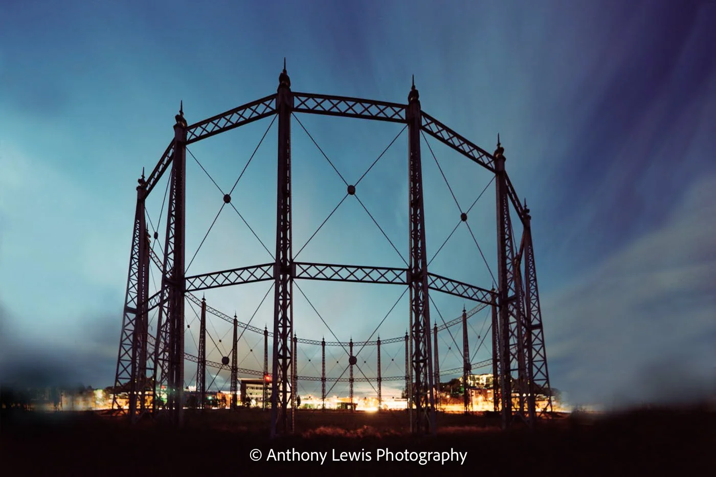 Gasometer, Brisbane, 4x5 Kodak Portra film